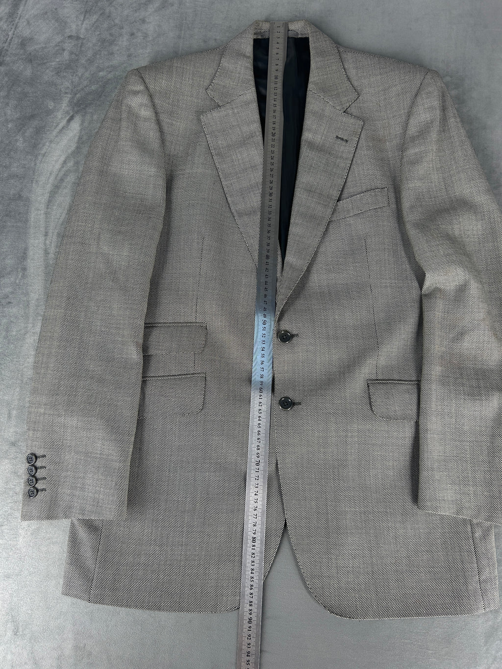 Abito completo Aquascutum grigio in lana – Uomo Taglia L