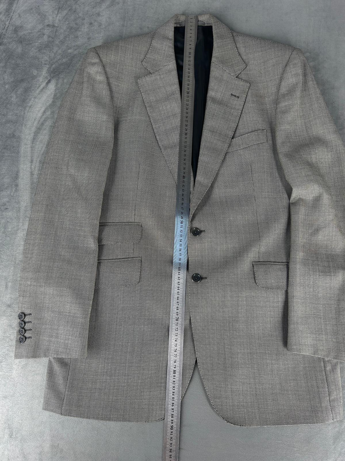 Abito completo Aquascutum grigio in lana – Uomo Taglia L