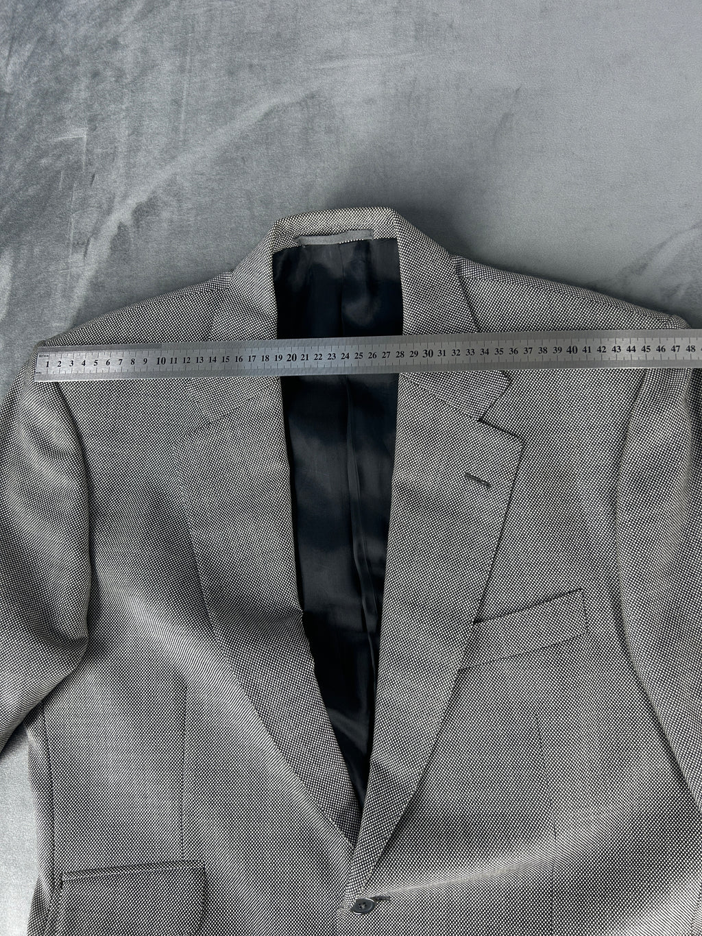 Abito completo Aquascutum grigio in lana – Uomo Taglia L
