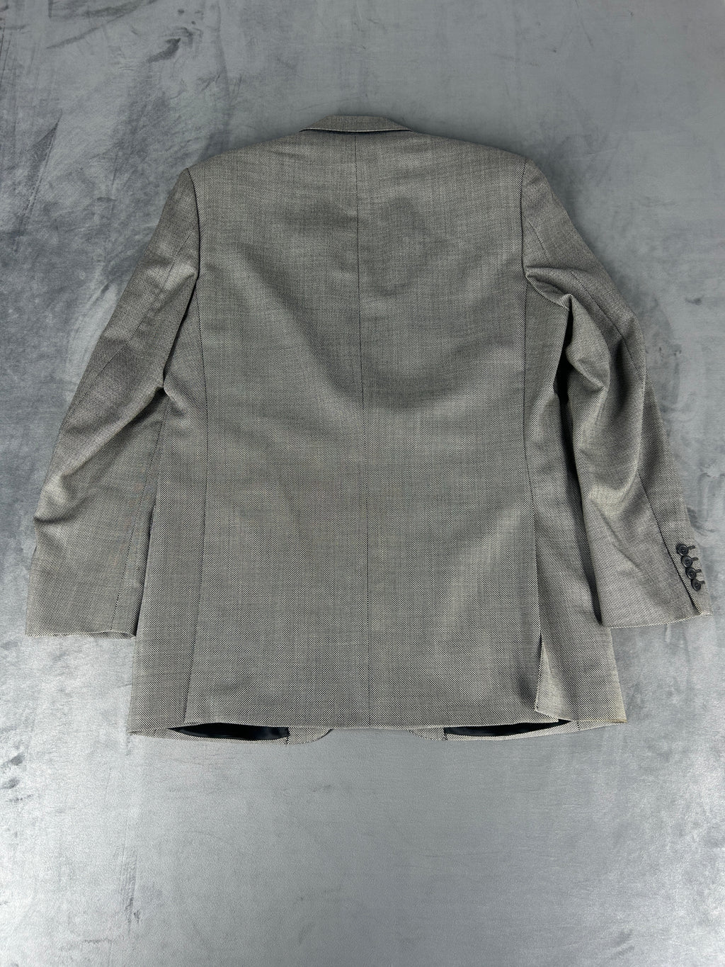 Abito completo Aquascutum grigio in lana – Uomo Taglia L