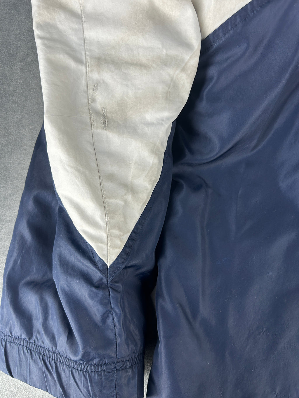 Giacca a vento Nike vintage blu e bianca – Uomo Taglia L