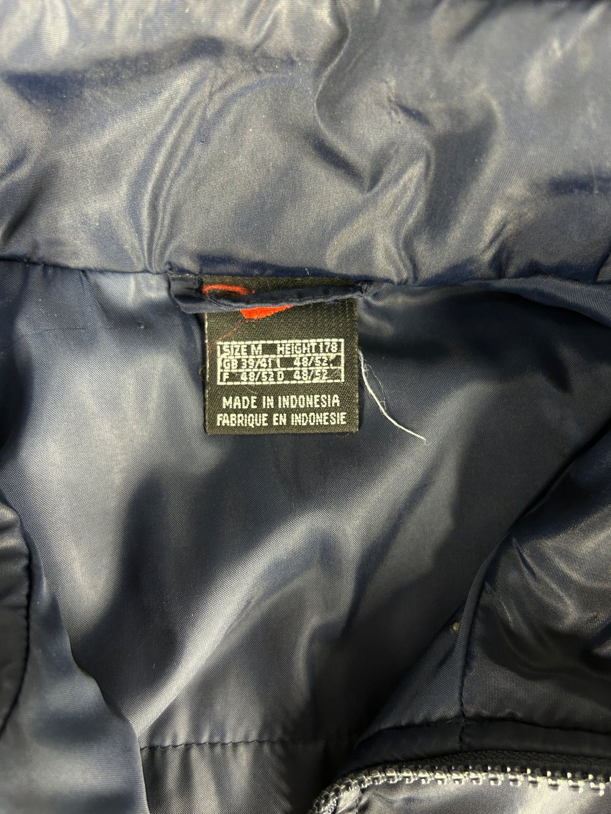 Giacca a vento Nike vintage blu e bianca – Uomo Taglia L