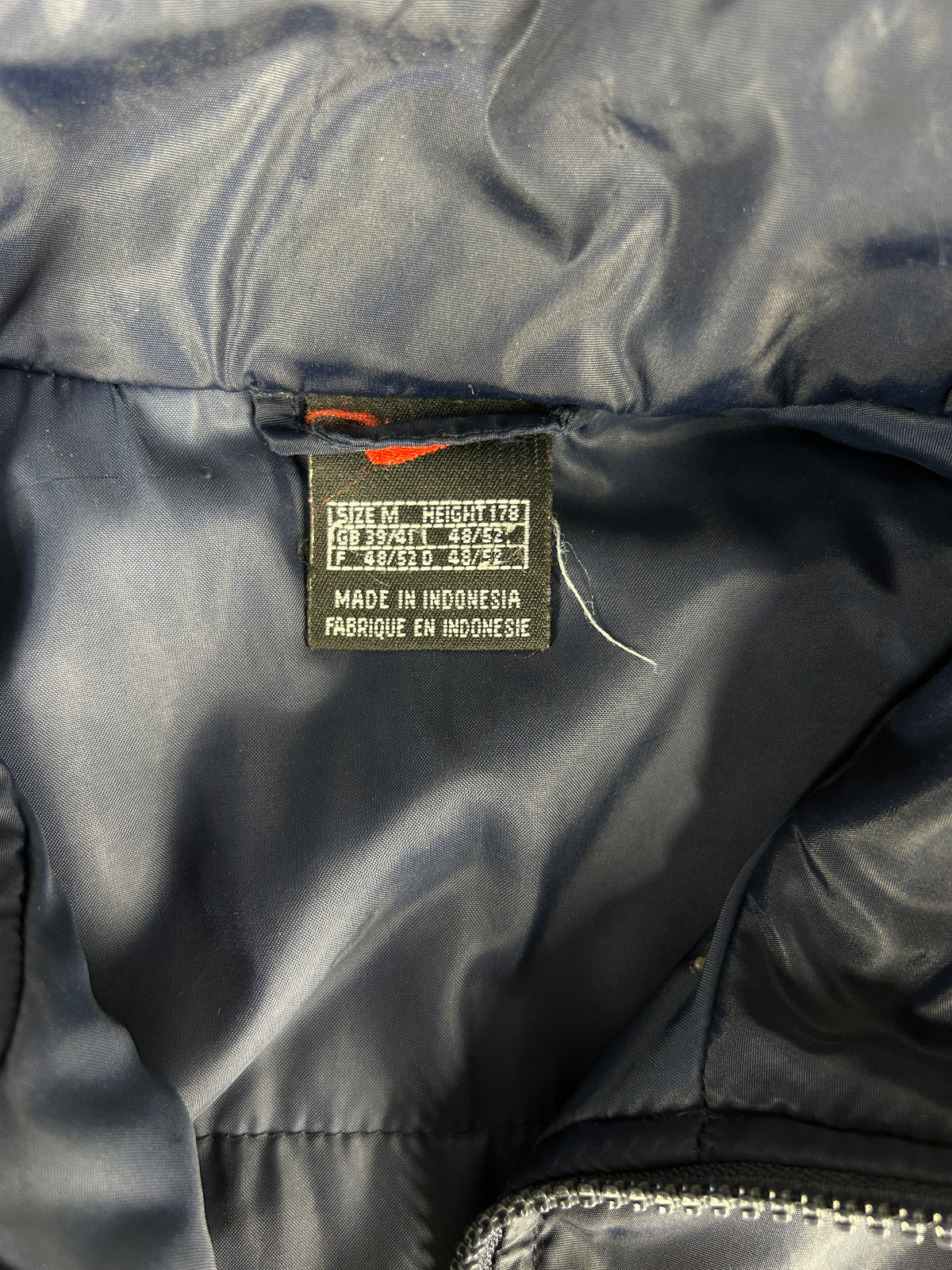 Giacca a vento Nike vintage blu e bianca – Uomo Taglia L