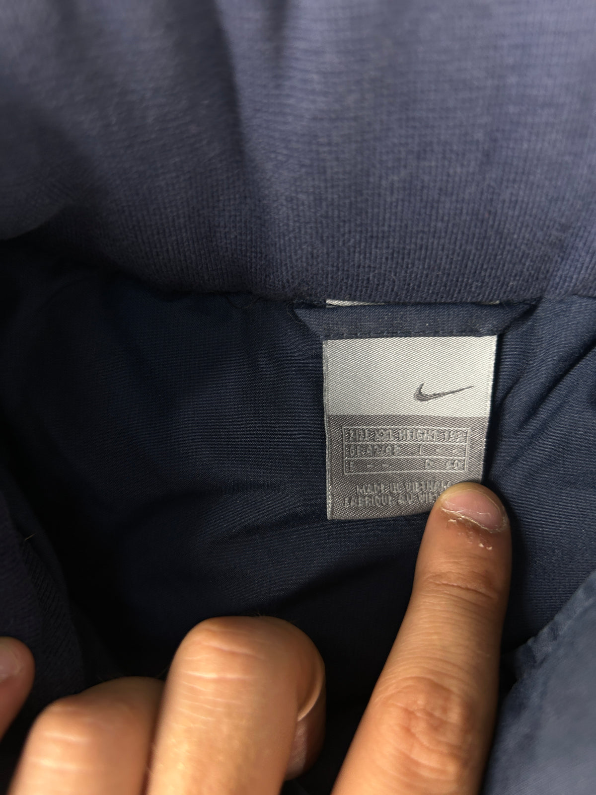 Piumino Nike vintage blu navy – Uomo Taglia L