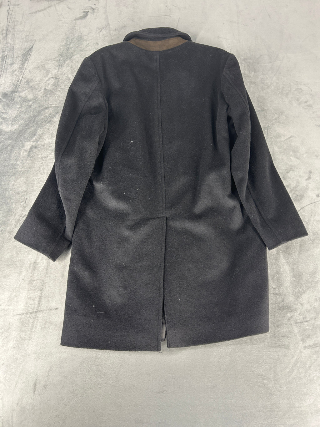 Cappotto Massimo Dutti nero doppiopetto in lana – Uomo Taglia M (IT 46)