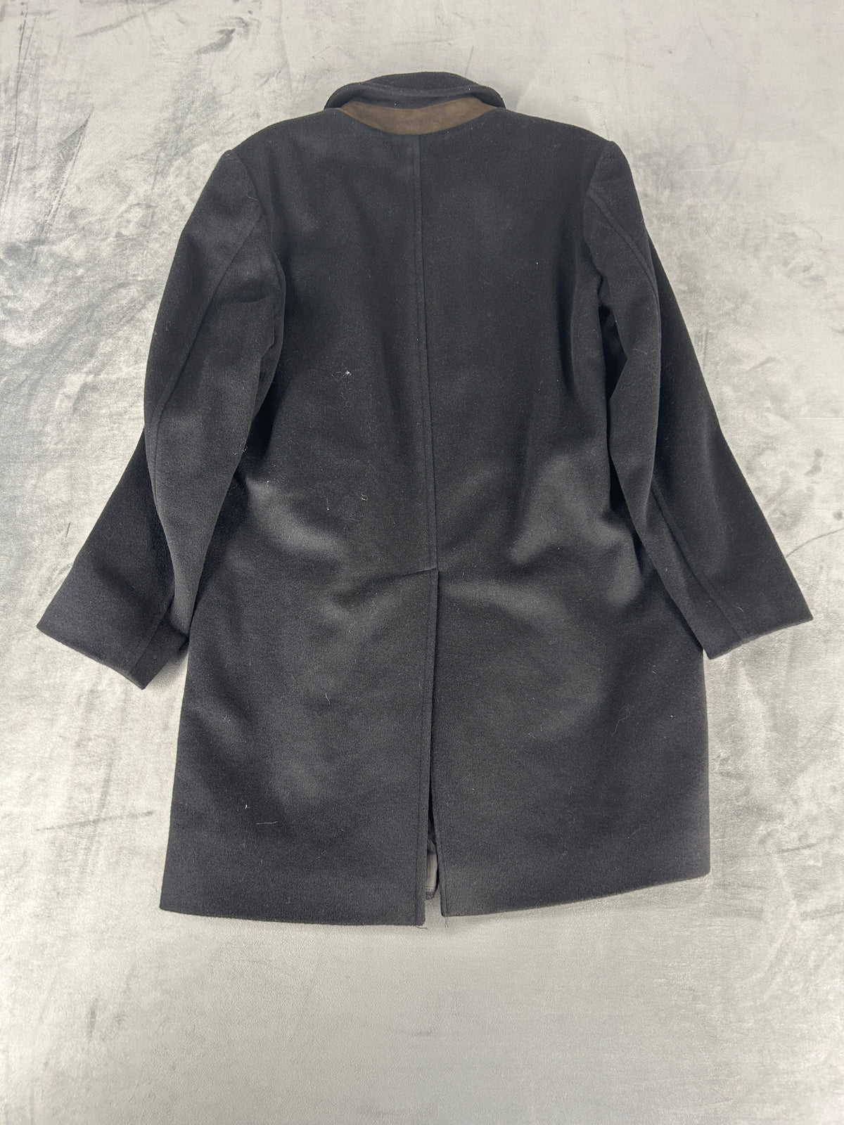 Cappotto Massimo Dutti nero doppiopetto in lana – Uomo Taglia M (IT 46)
