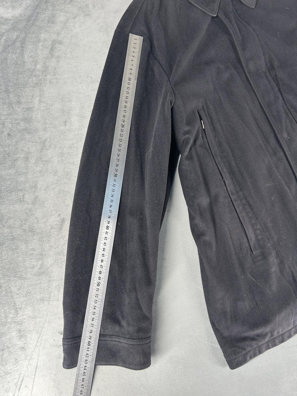 Cappotto Armani Collezioni nero in lana – Uomo Taglia L