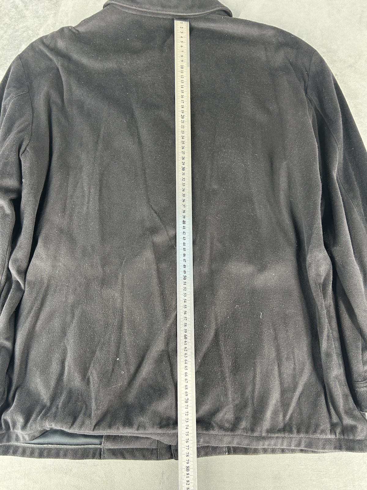 Cappotto Armani Collezioni nero in lana – Uomo Taglia L