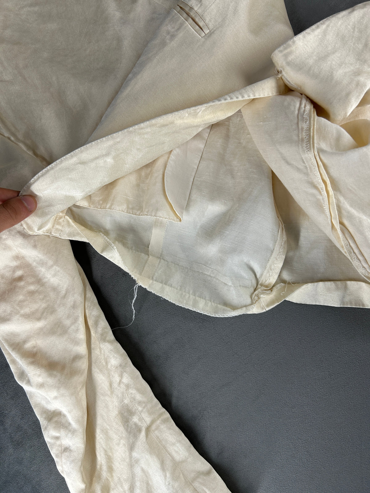 Completo elegante Gianfranco Ferré bianco panna – Uomo Taglia L