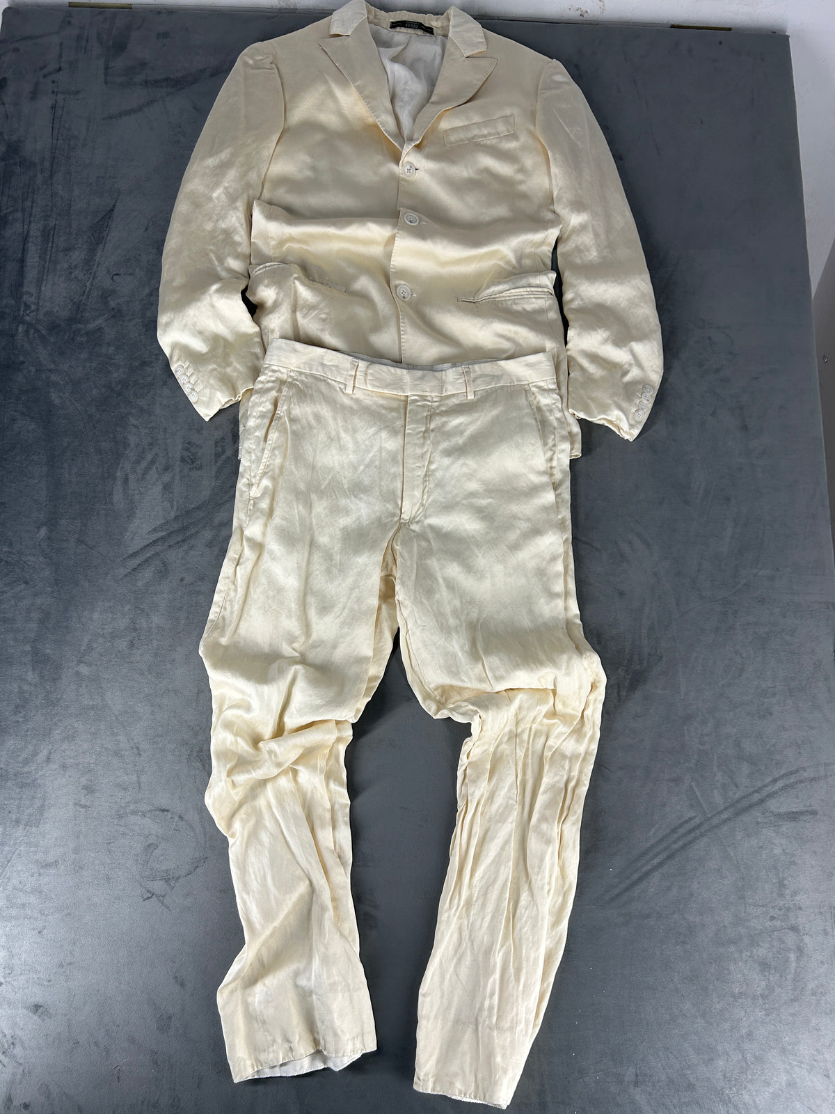 Completo elegante Gianfranco Ferré bianco panna – Uomo Taglia L
