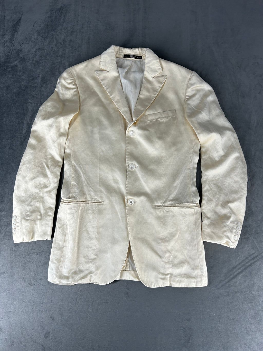 Completo elegante Gianfranco Ferré bianco panna – Uomo Taglia L