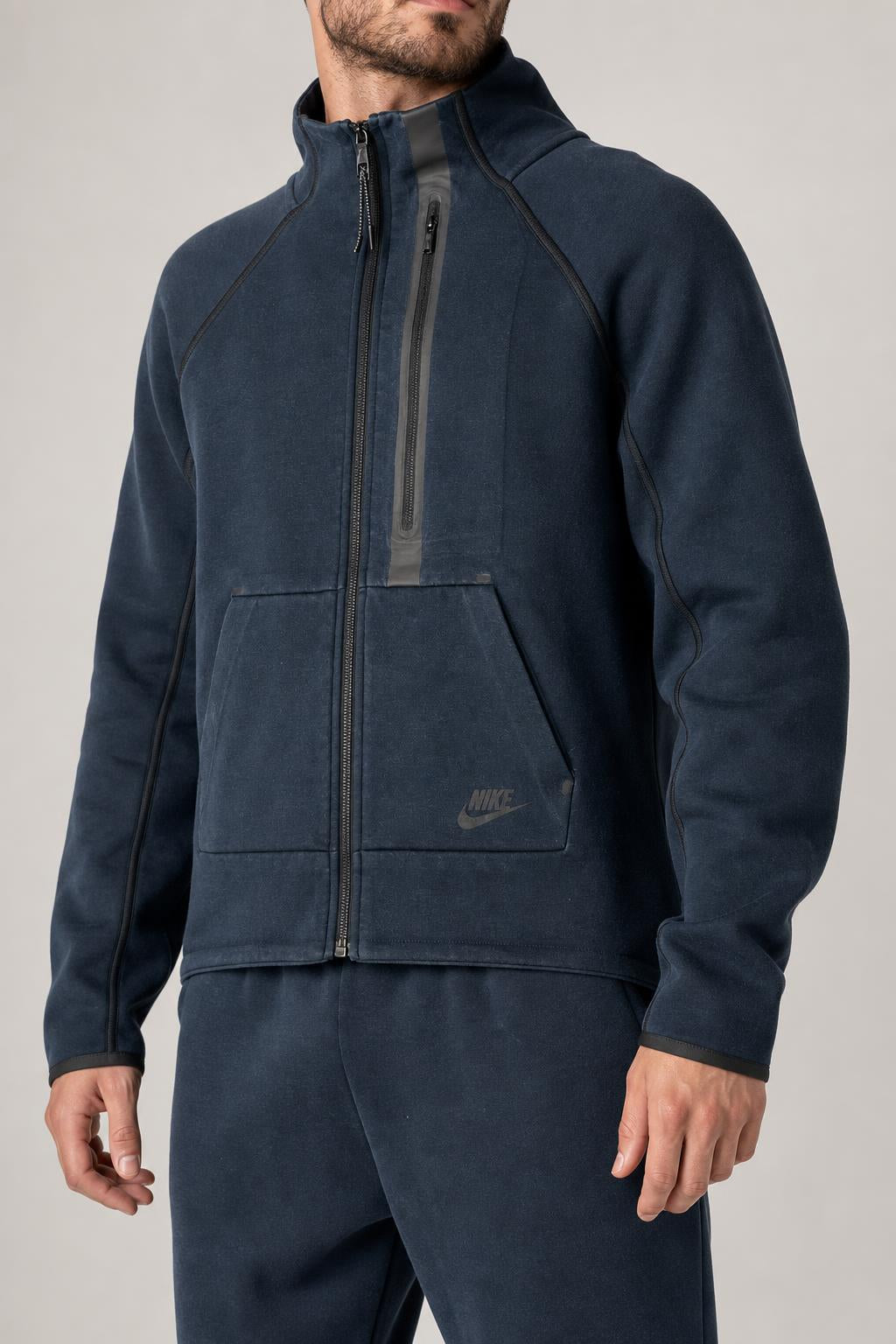 Felpa Nike Tech full-zip blu navy – Uomo Taglia L