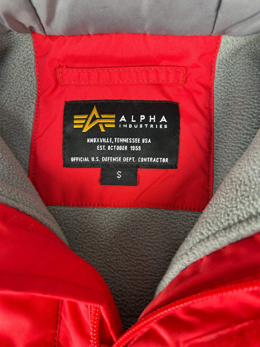 Giacca Alpha Industries NASA rossa – Uomo Taglia S