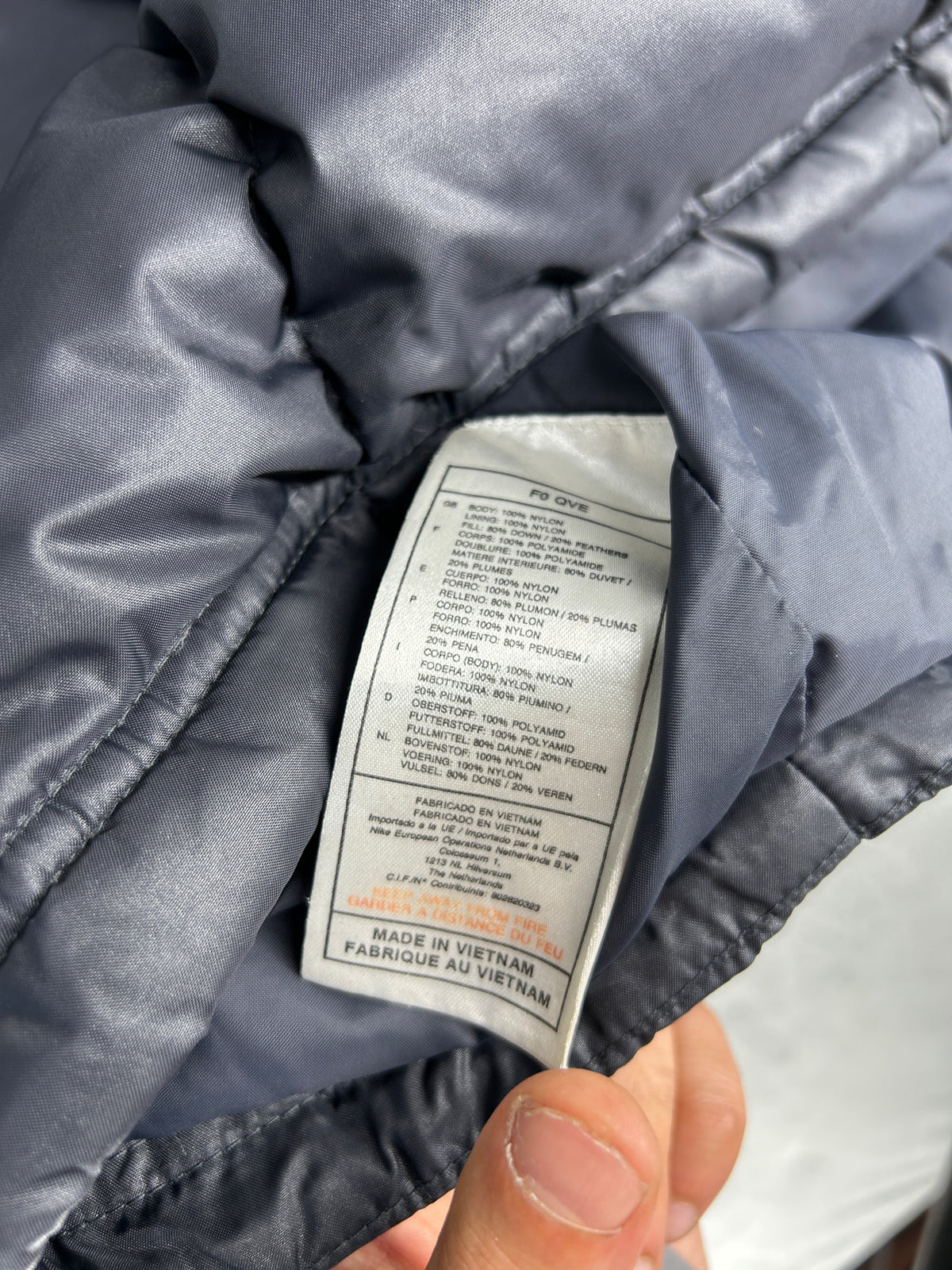 Piumino Nike nero antracite – Uomo Taglia L