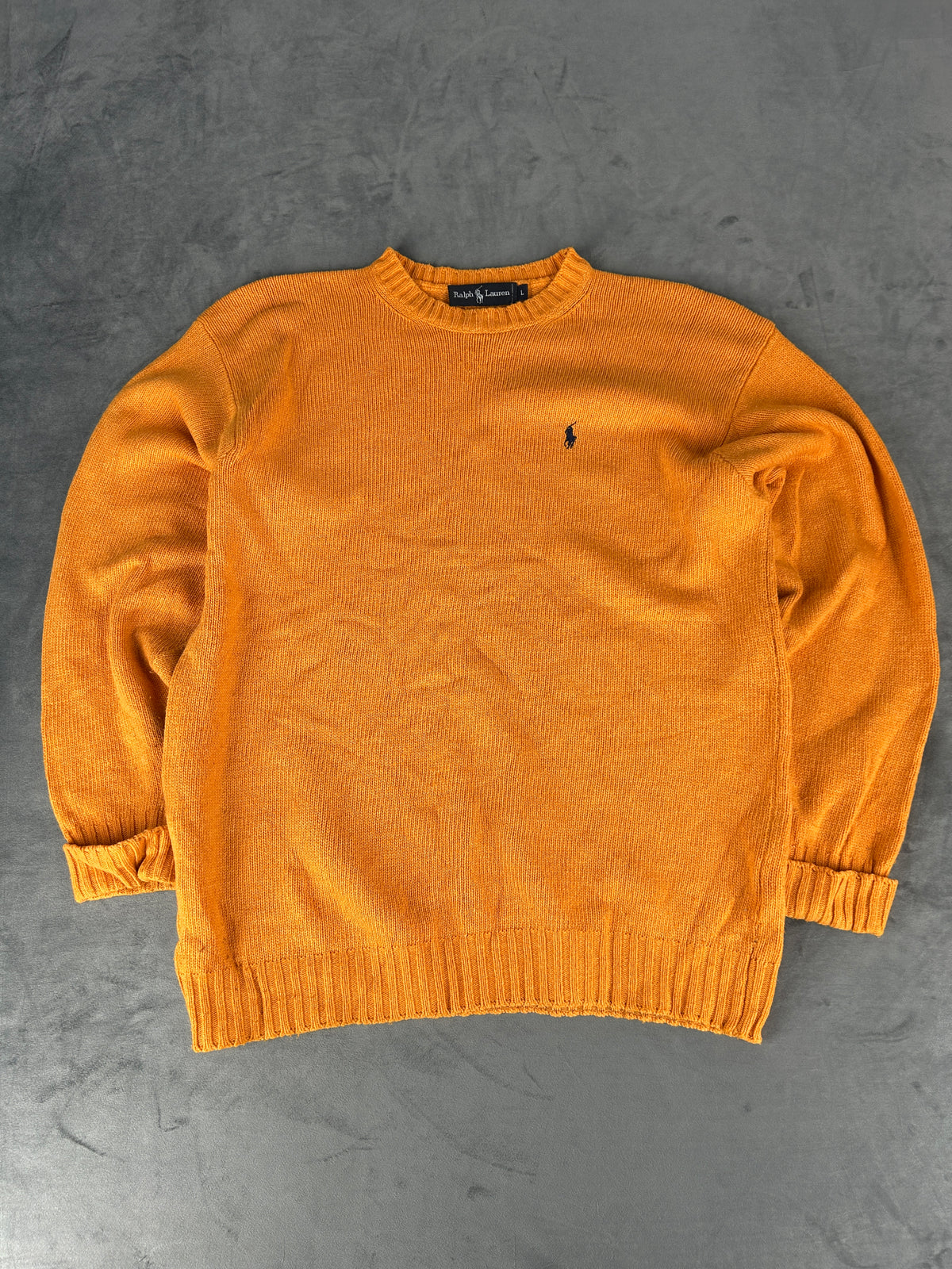 Maglione Polo Ralph Lauren arancione in lana – Uomo Taglia L