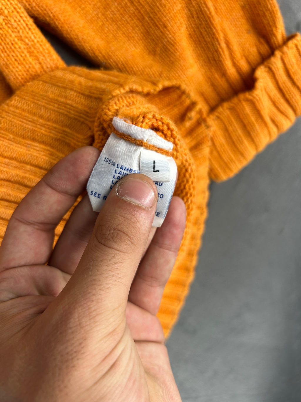 Maglione Polo Ralph Lauren arancione in lana – Uomo Taglia L