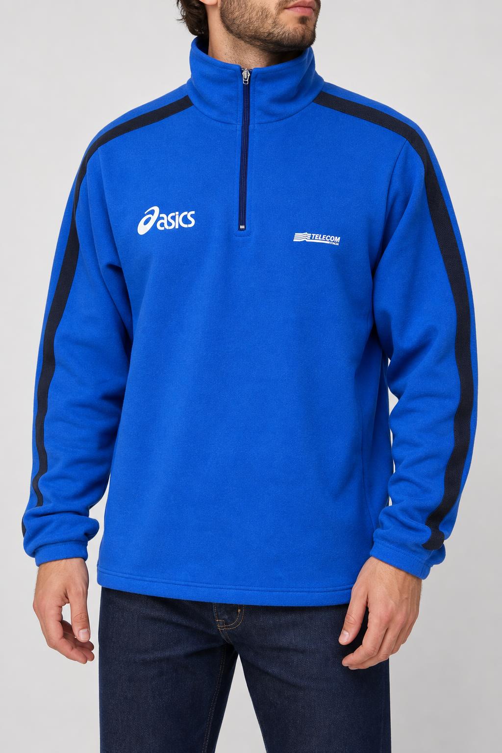 Felpa Asics Italia azzurra half-zip – Uomo Taglia L