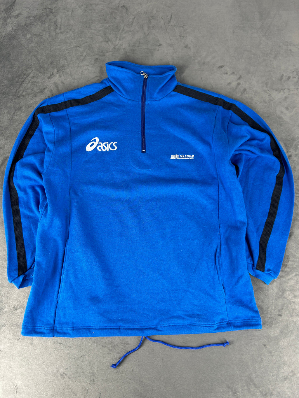 Felpa Asics Italia azzurra half-zip – Uomo Taglia L