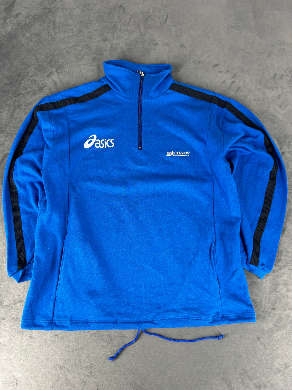 Felpa Asics Italia azzurra half-zip – Uomo Taglia L