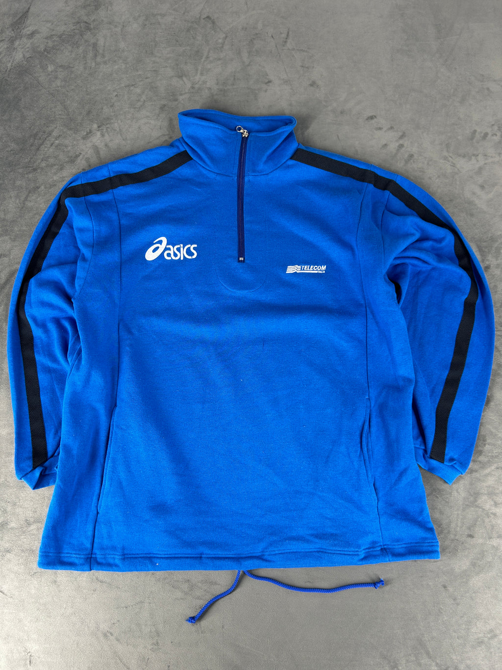 Felpa Asics Italia azzurra half-zip – Uomo Taglia L