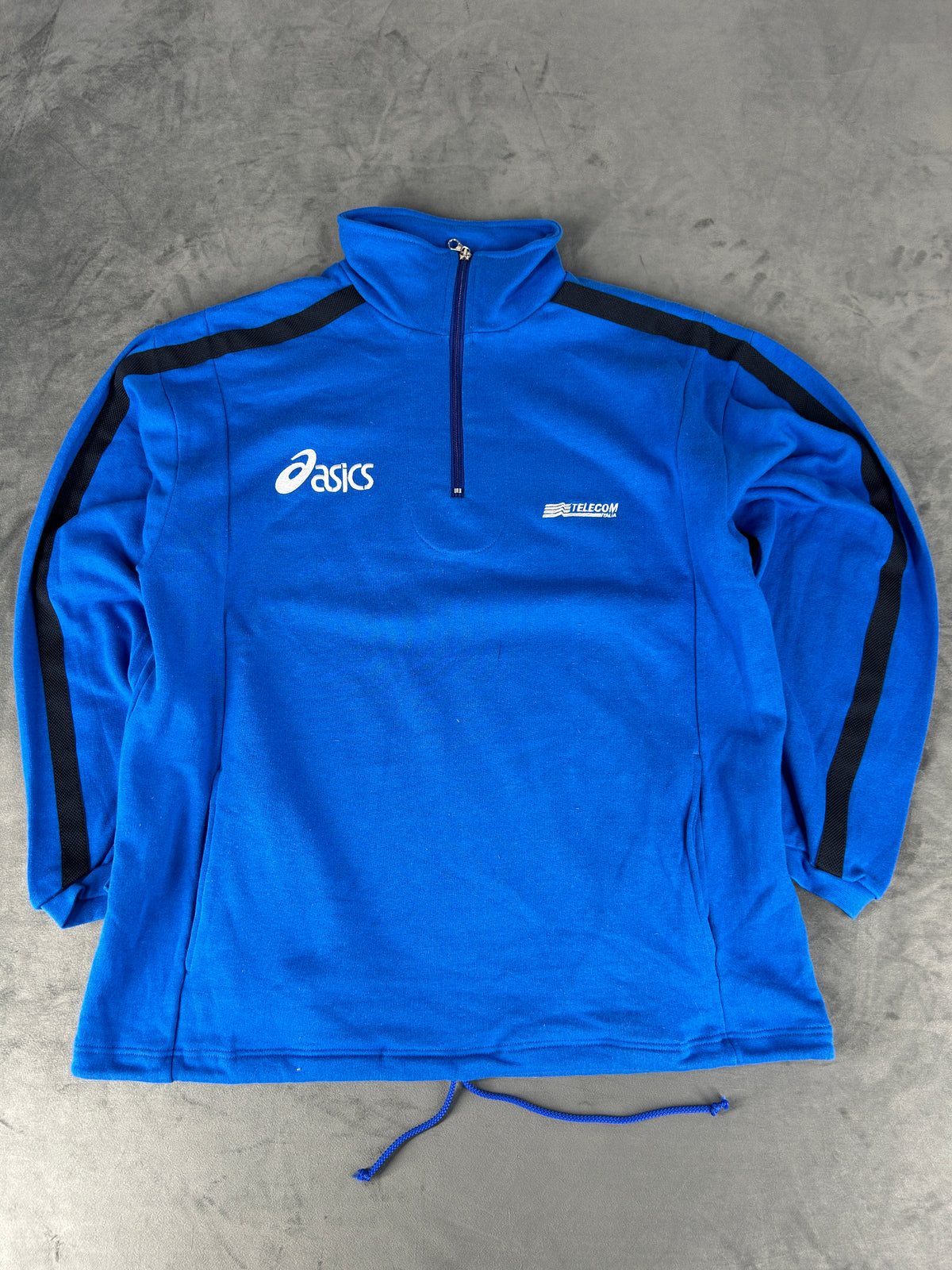 Felpa Asics Italia azzurra half-zip – Uomo Taglia L