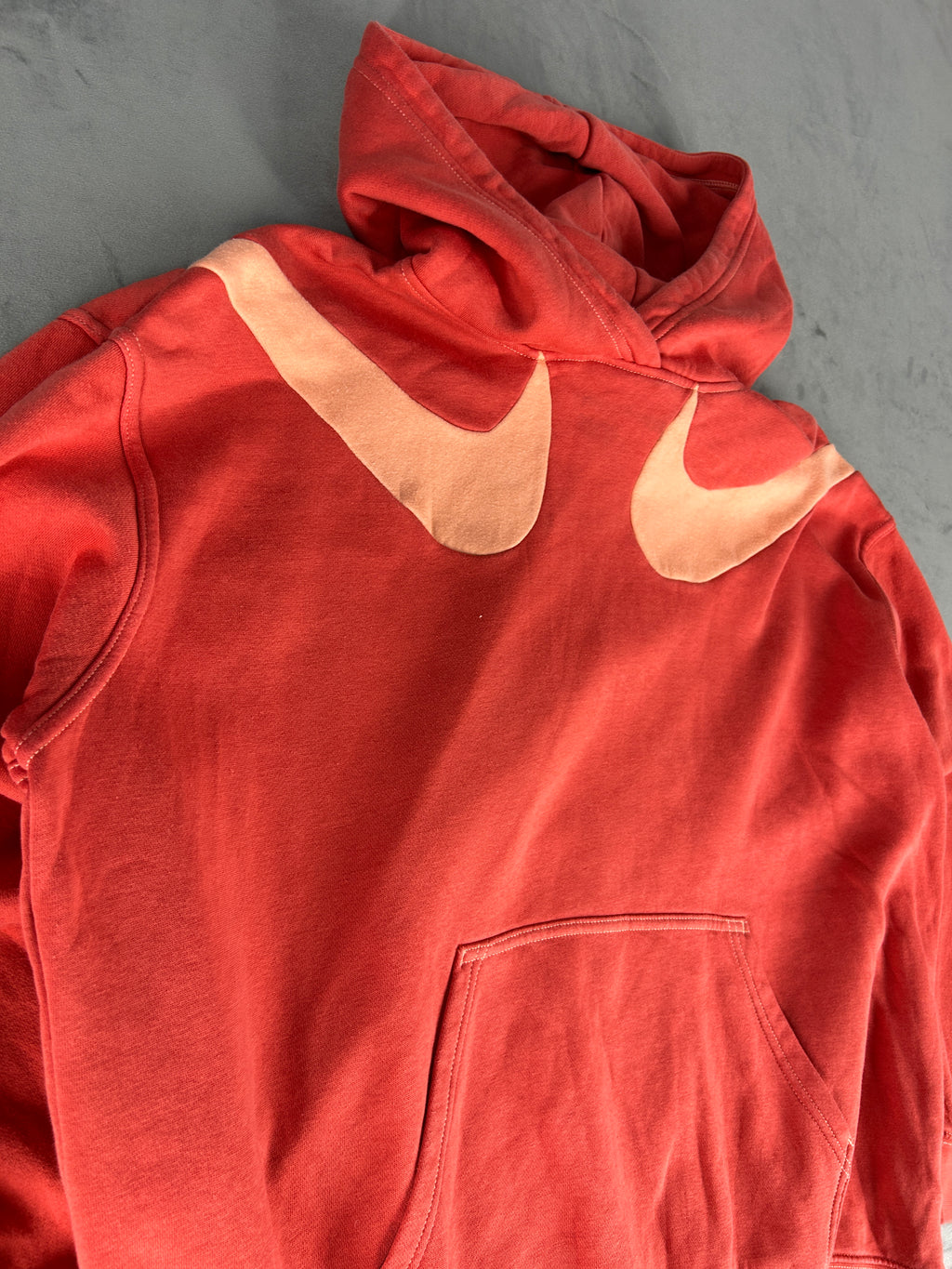 Felpa hoodie Nike Swoosh rossa – Uomo Taglia M