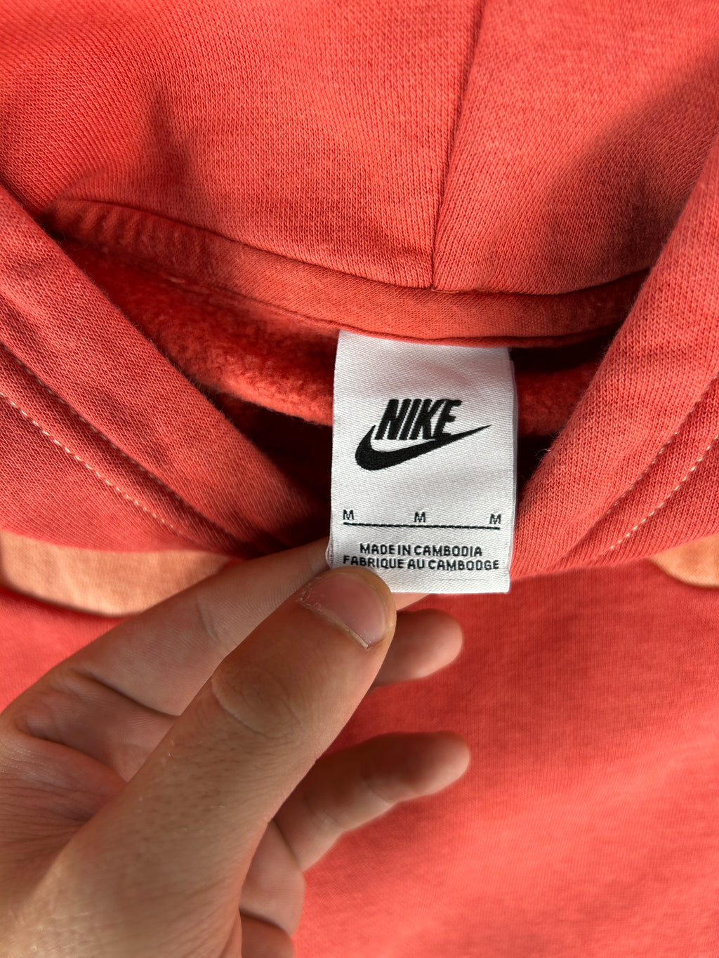 Felpa hoodie Nike Swoosh rossa – Uomo Taglia M