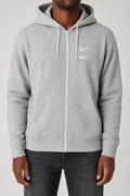 Felpa full-zip Nike Swoosh grigia – Uomo Taglia L