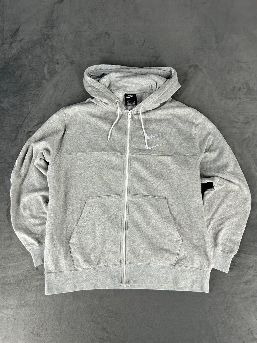 Felpa full-zip Nike Swoosh grigia – Uomo Taglia L