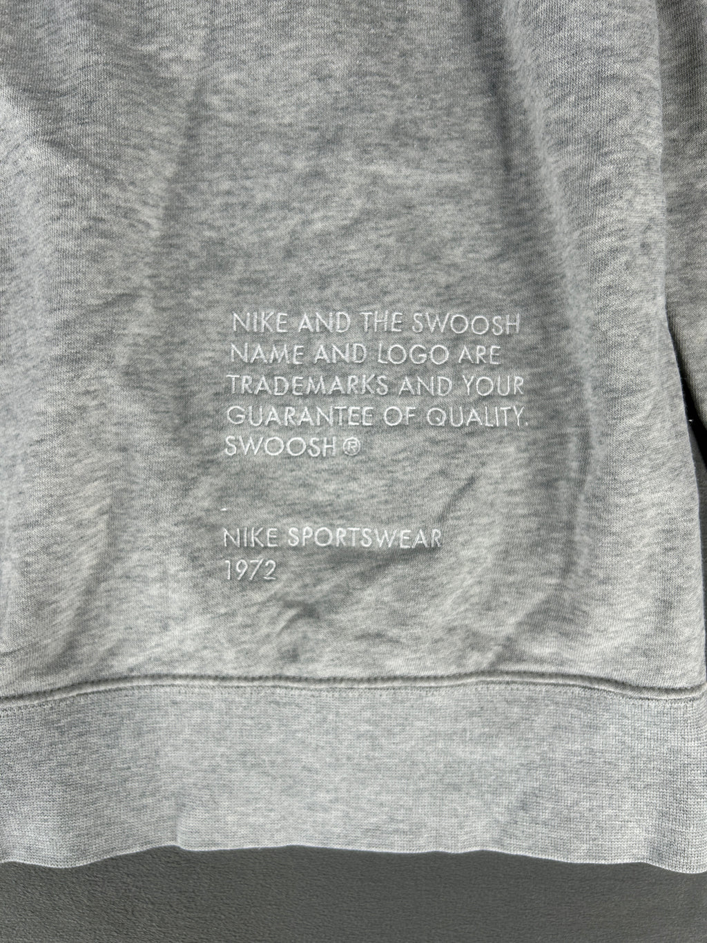 Felpa full-zip Nike Swoosh grigia – Uomo Taglia L