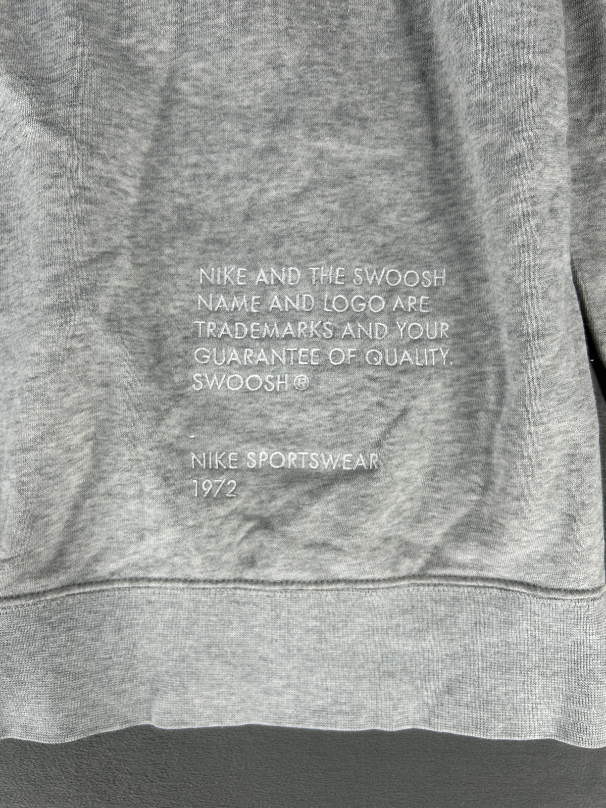 Felpa full-zip Nike Swoosh grigia – Uomo Taglia L