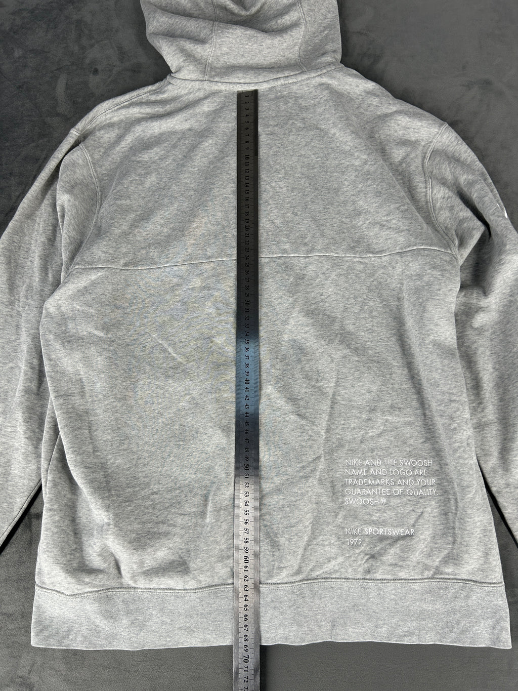 Felpa full-zip Nike Swoosh grigia – Uomo Taglia L