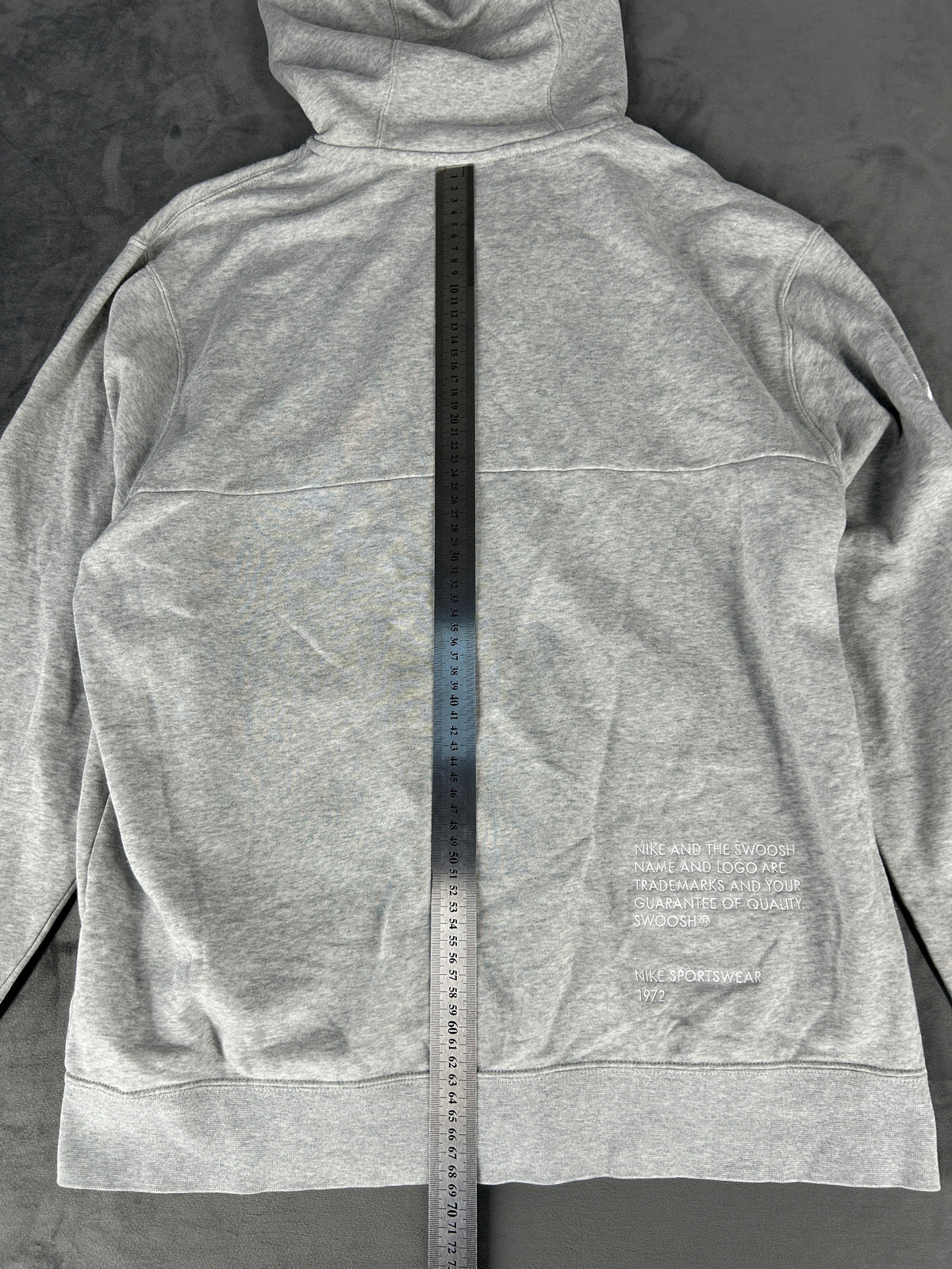 Felpa full-zip Nike Swoosh grigia – Uomo Taglia L