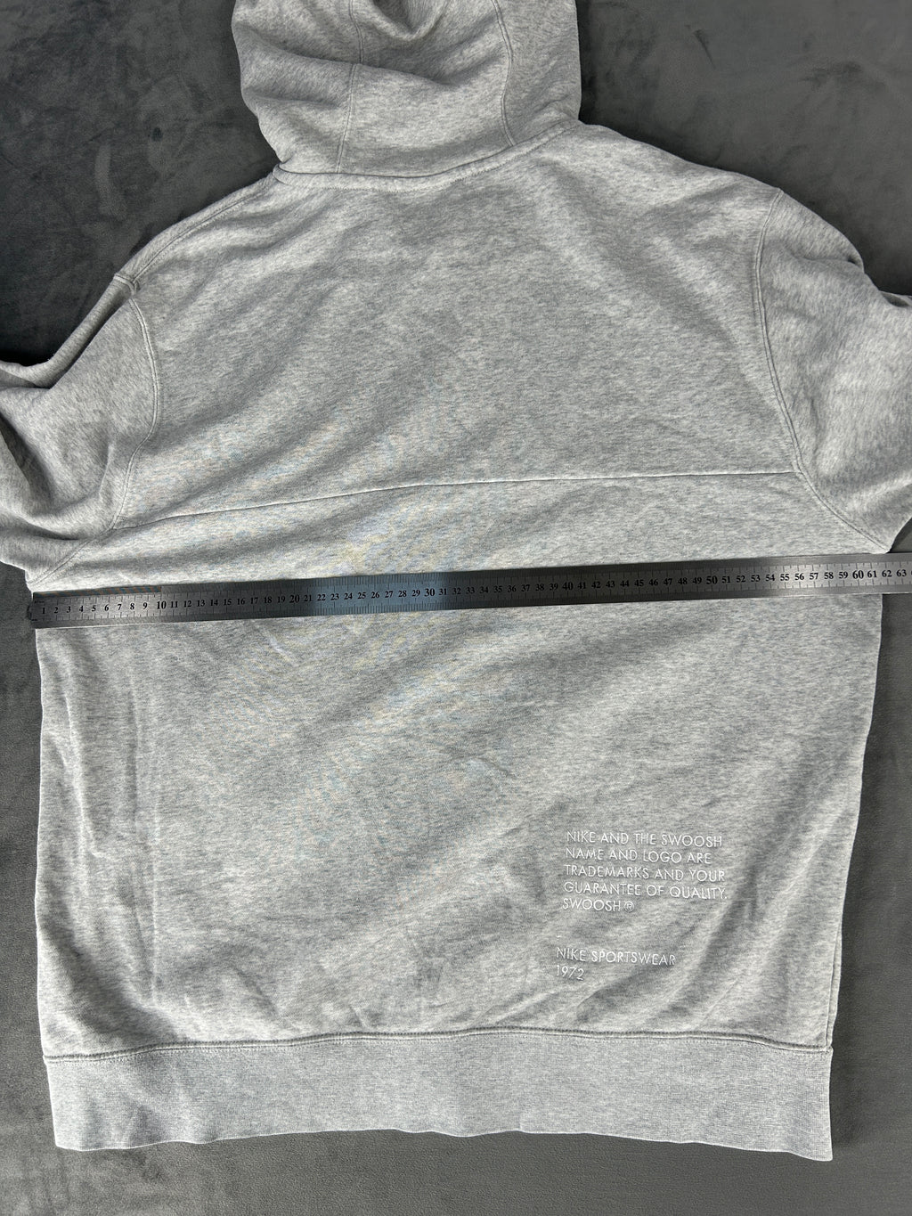 Felpa full-zip Nike Swoosh grigia – Uomo Taglia L