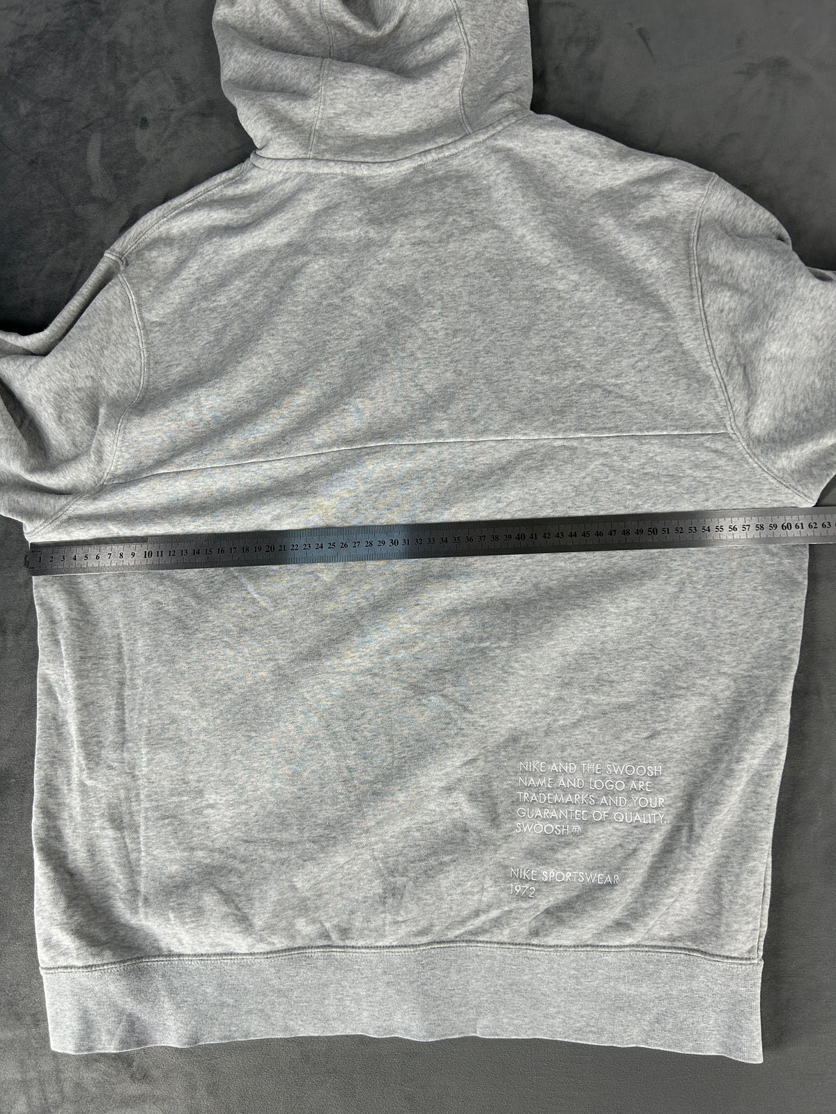 Felpa full-zip Nike Swoosh grigia – Uomo Taglia L