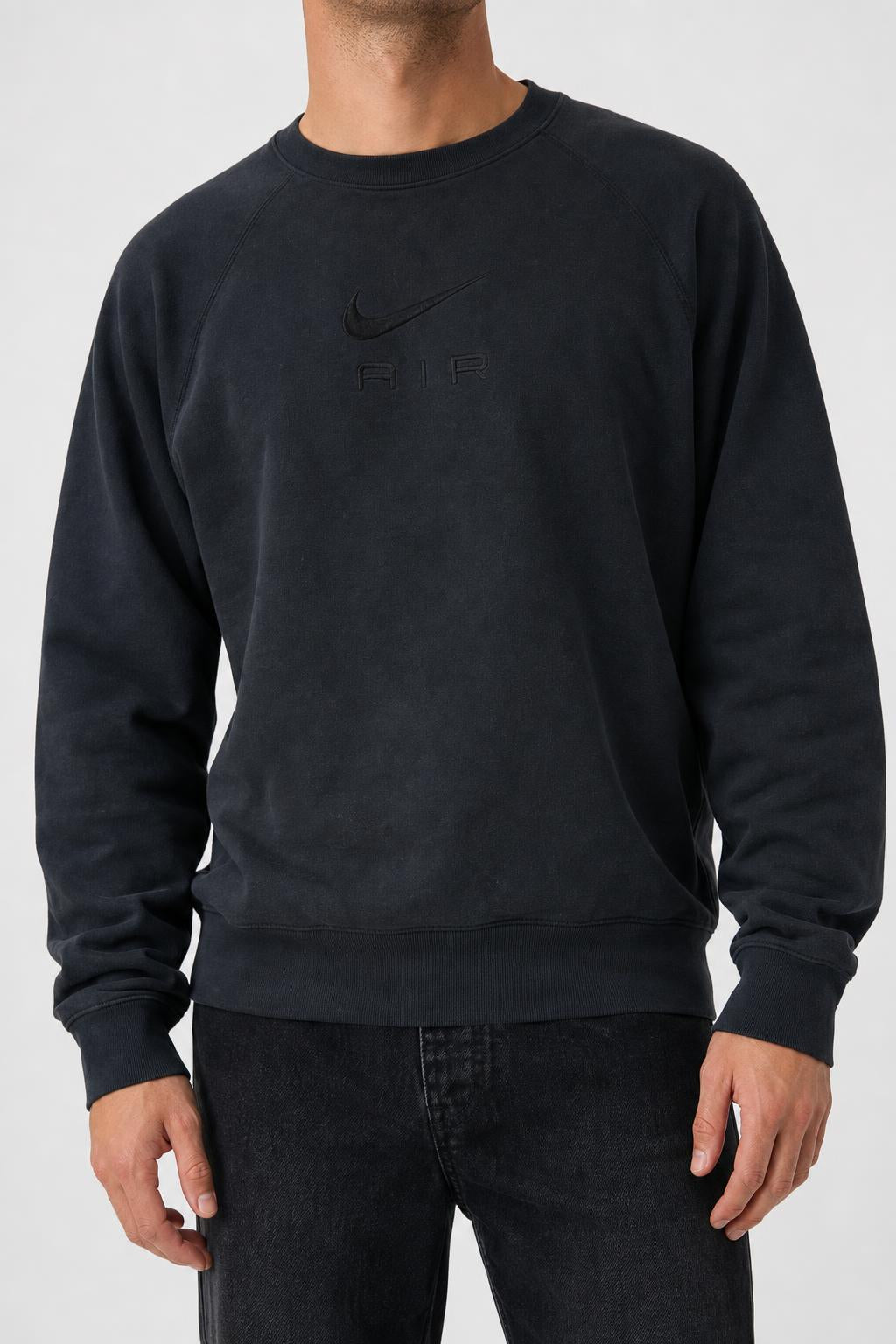 Felpa Nike Air nera girocollo – Uomo Taglia L