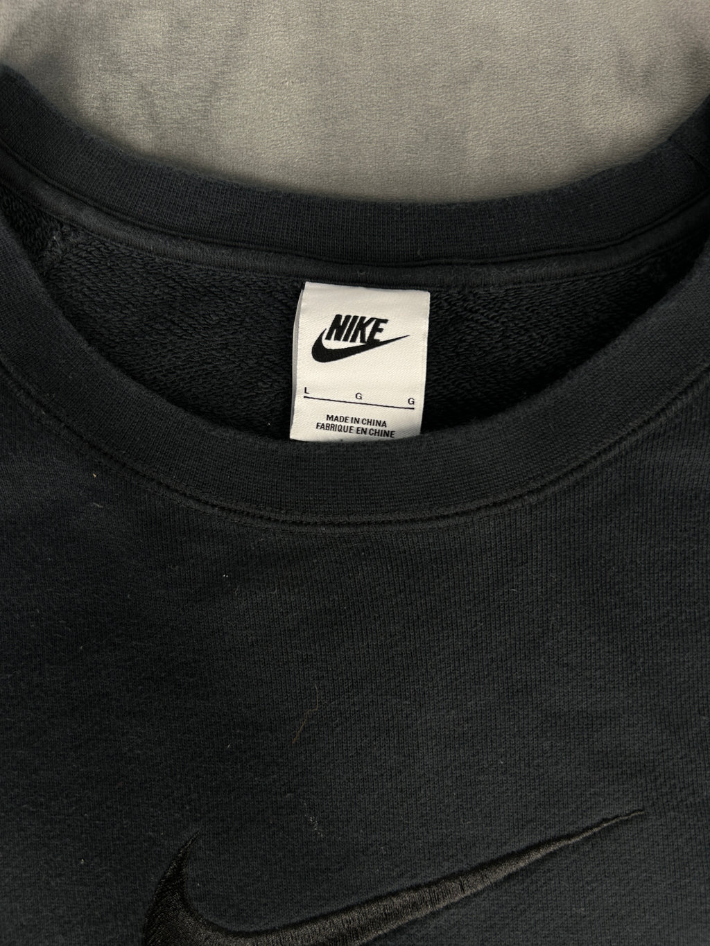 Felpa Nike Air nera girocollo – Uomo Taglia L