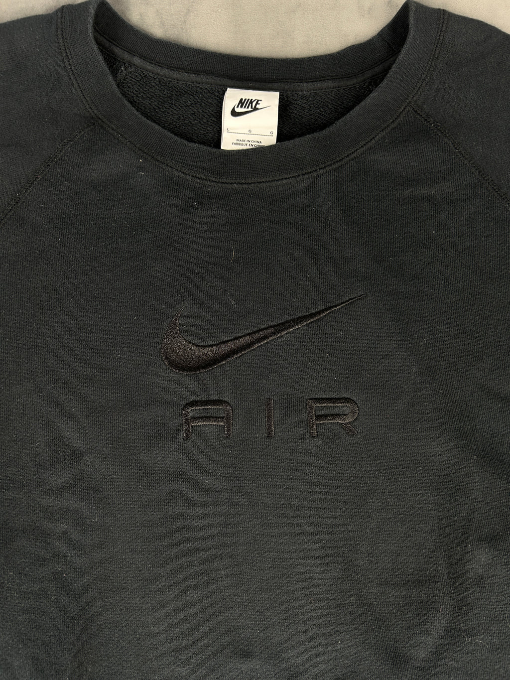 Felpa Nike Air nera girocollo – Uomo Taglia L