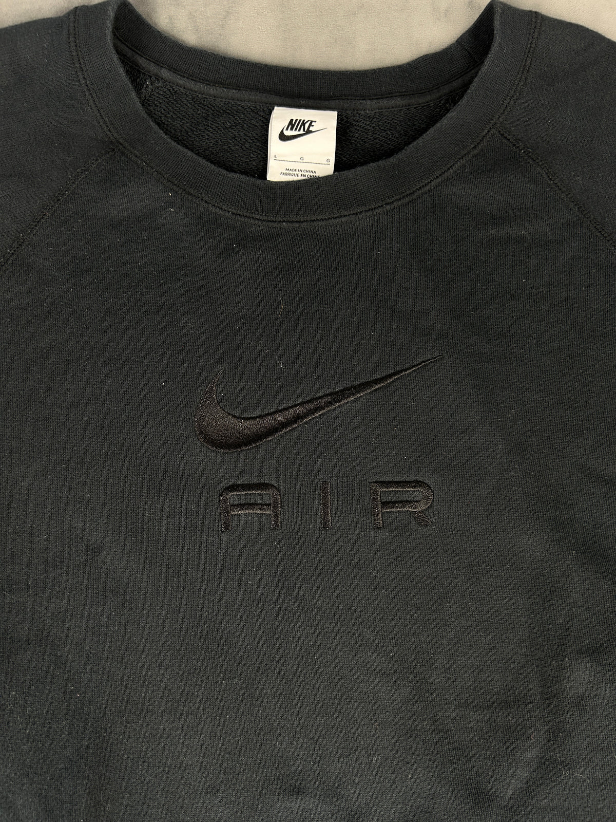 Felpa Nike Air nera girocollo – Uomo Taglia L