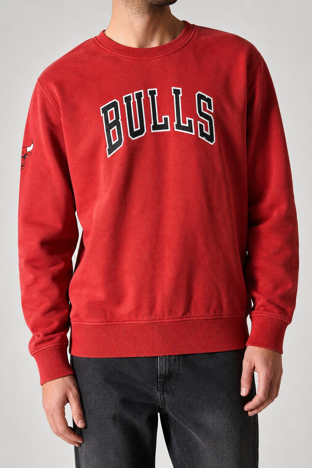 Felpa New Era Chicago Bulls rossa – Uomo Taglia L