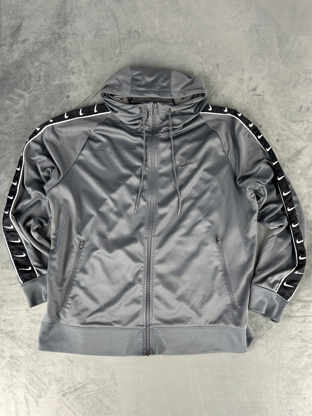Felpa full-zip Nike grigia con cappuccio – Uomo Taglia L