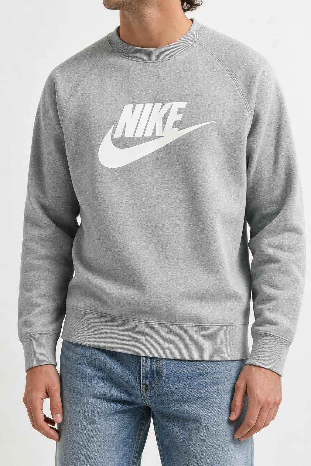 Felpa Nike girocollo grigia – Uomo Taglia L