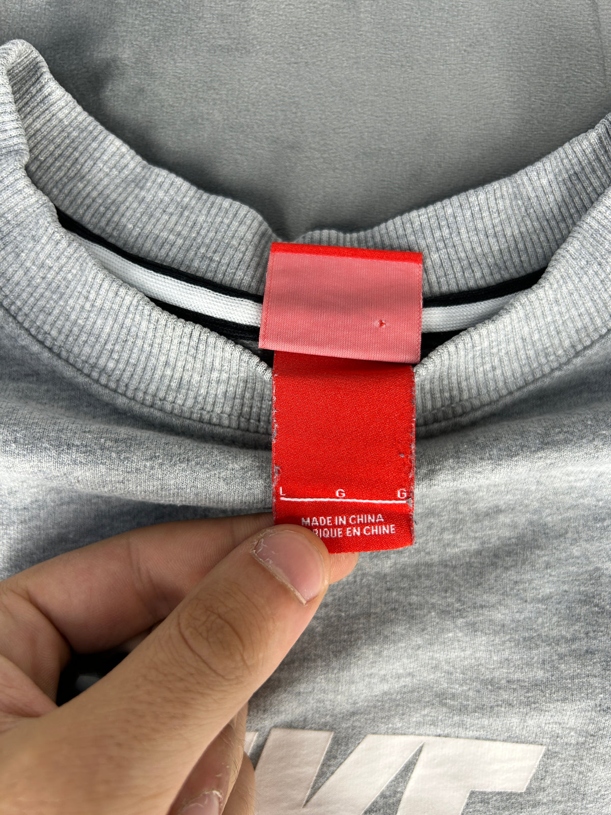 Felpa Nike girocollo grigia – Uomo Taglia L