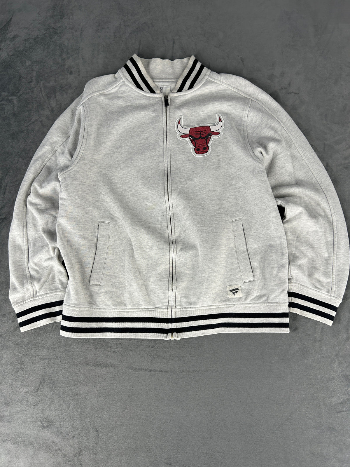 Felpa full-zip Fanatics Chicago Bulls grigia – Uomo Taglia M