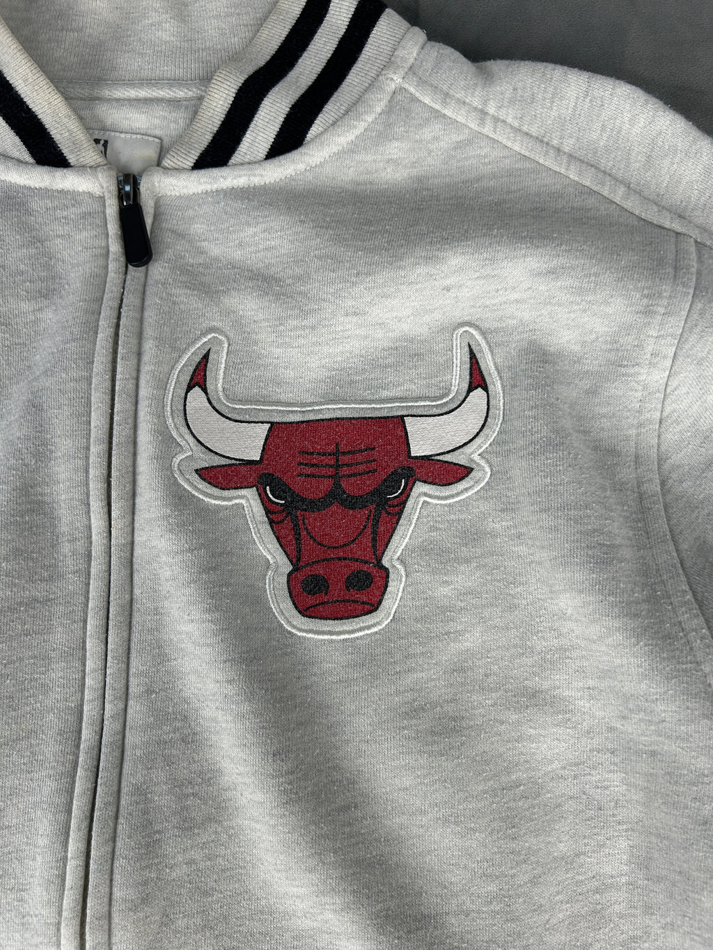 Felpa full-zip Fanatics Chicago Bulls grigia – Uomo Taglia M