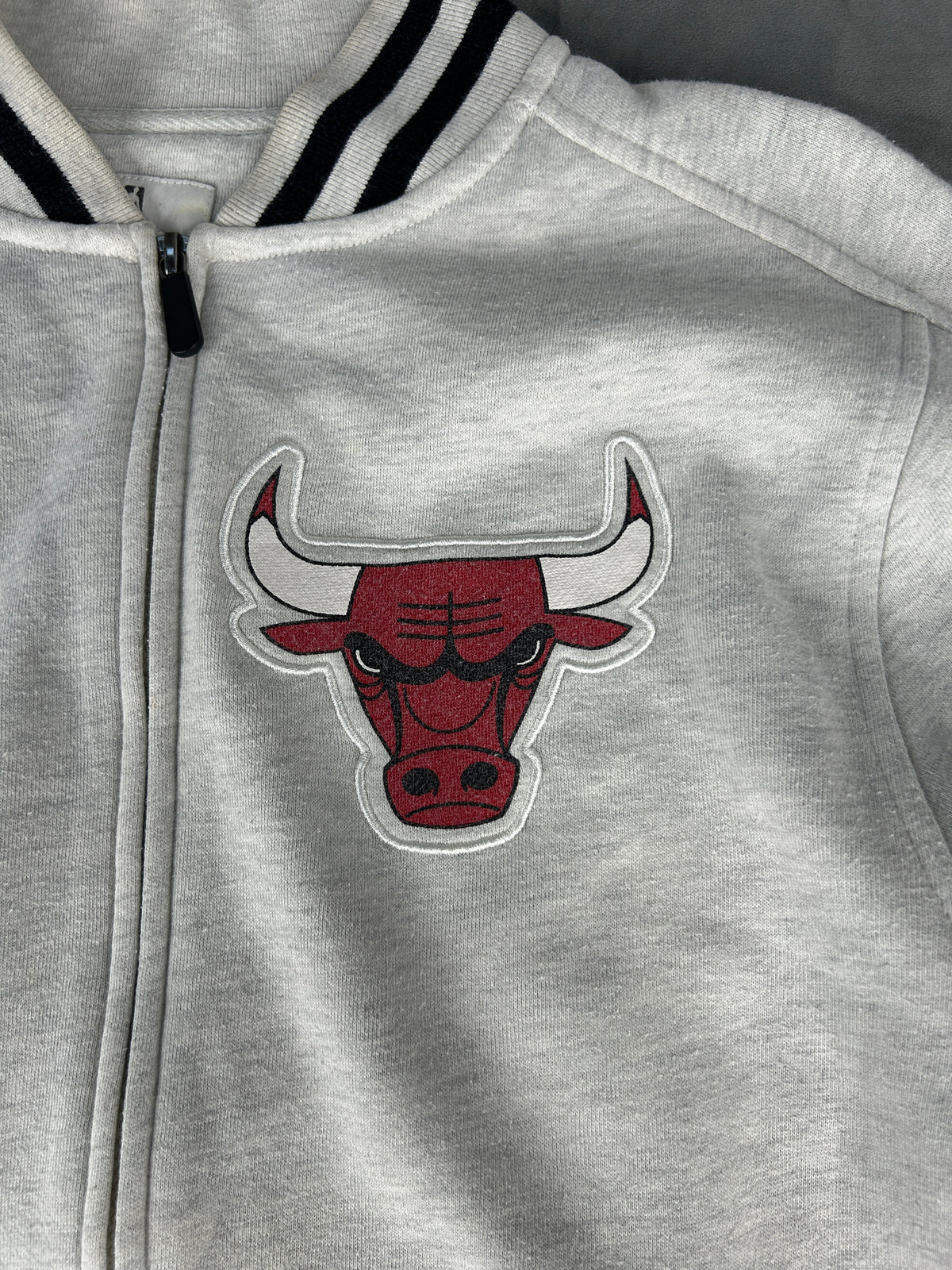 Felpa full-zip Fanatics Chicago Bulls grigia – Uomo Taglia M