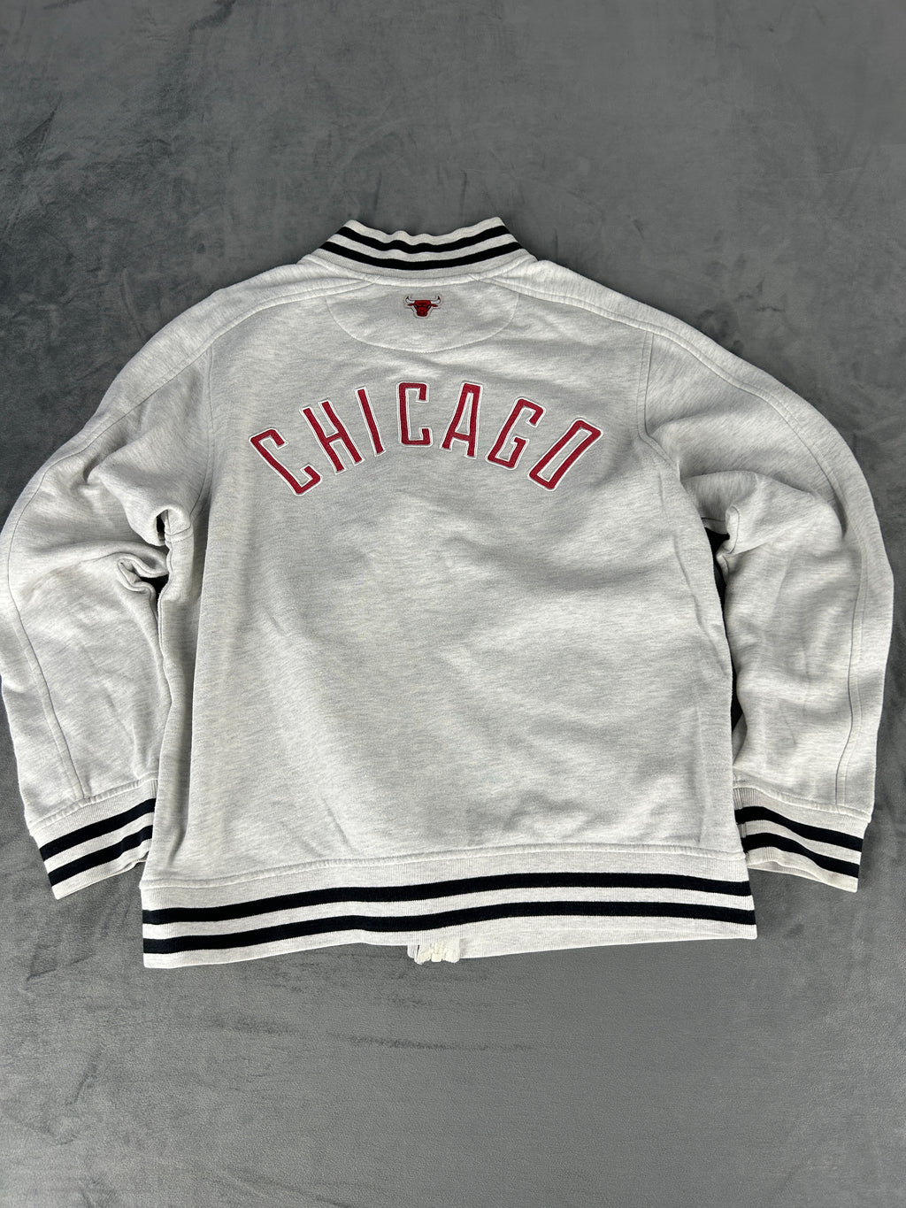Felpa full-zip Fanatics Chicago Bulls grigia – Uomo Taglia M