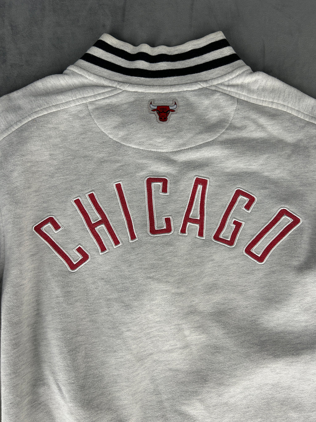 Felpa full-zip Fanatics Chicago Bulls grigia – Uomo Taglia M