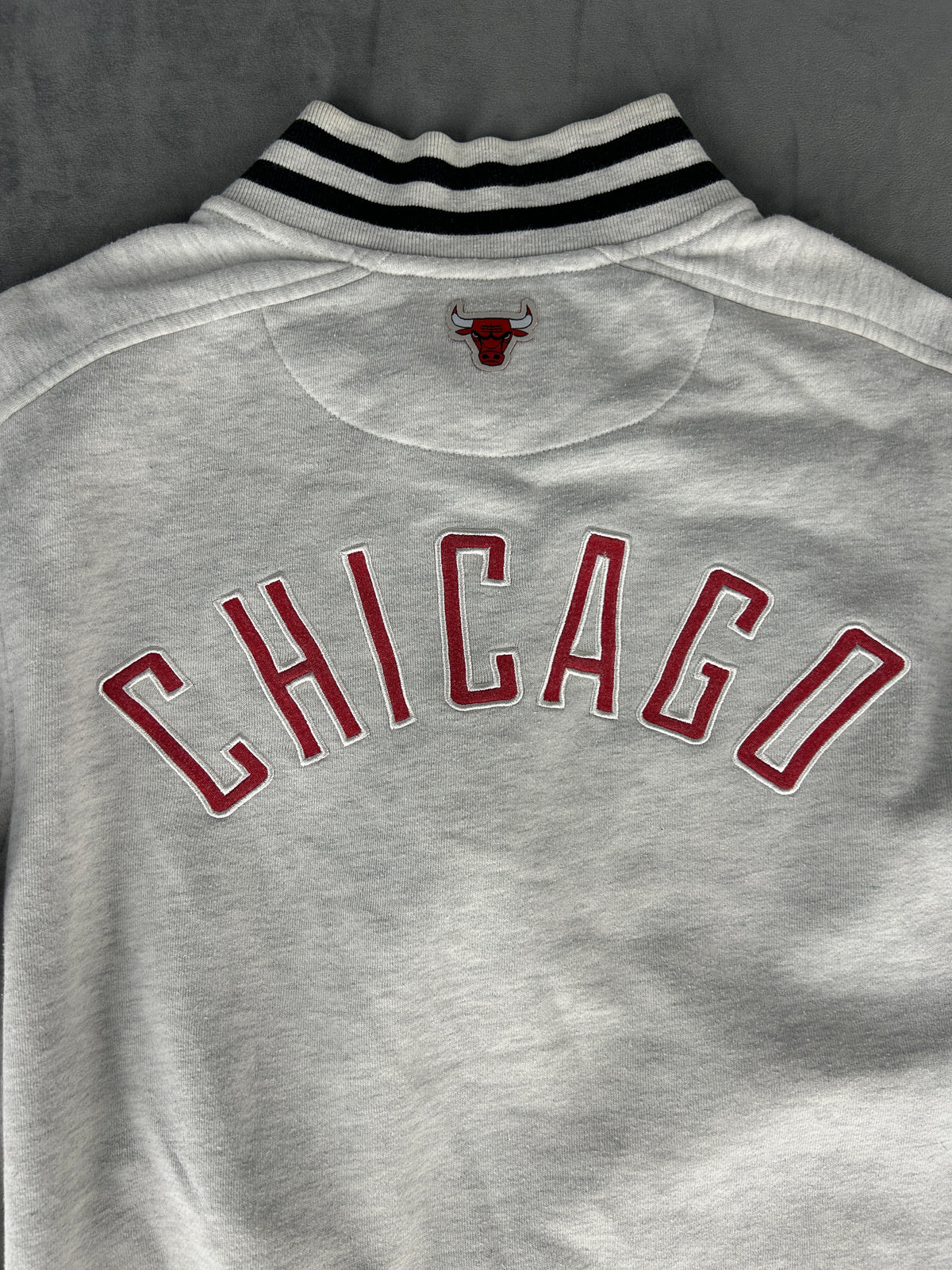 Felpa full-zip Fanatics Chicago Bulls grigia – Uomo Taglia M