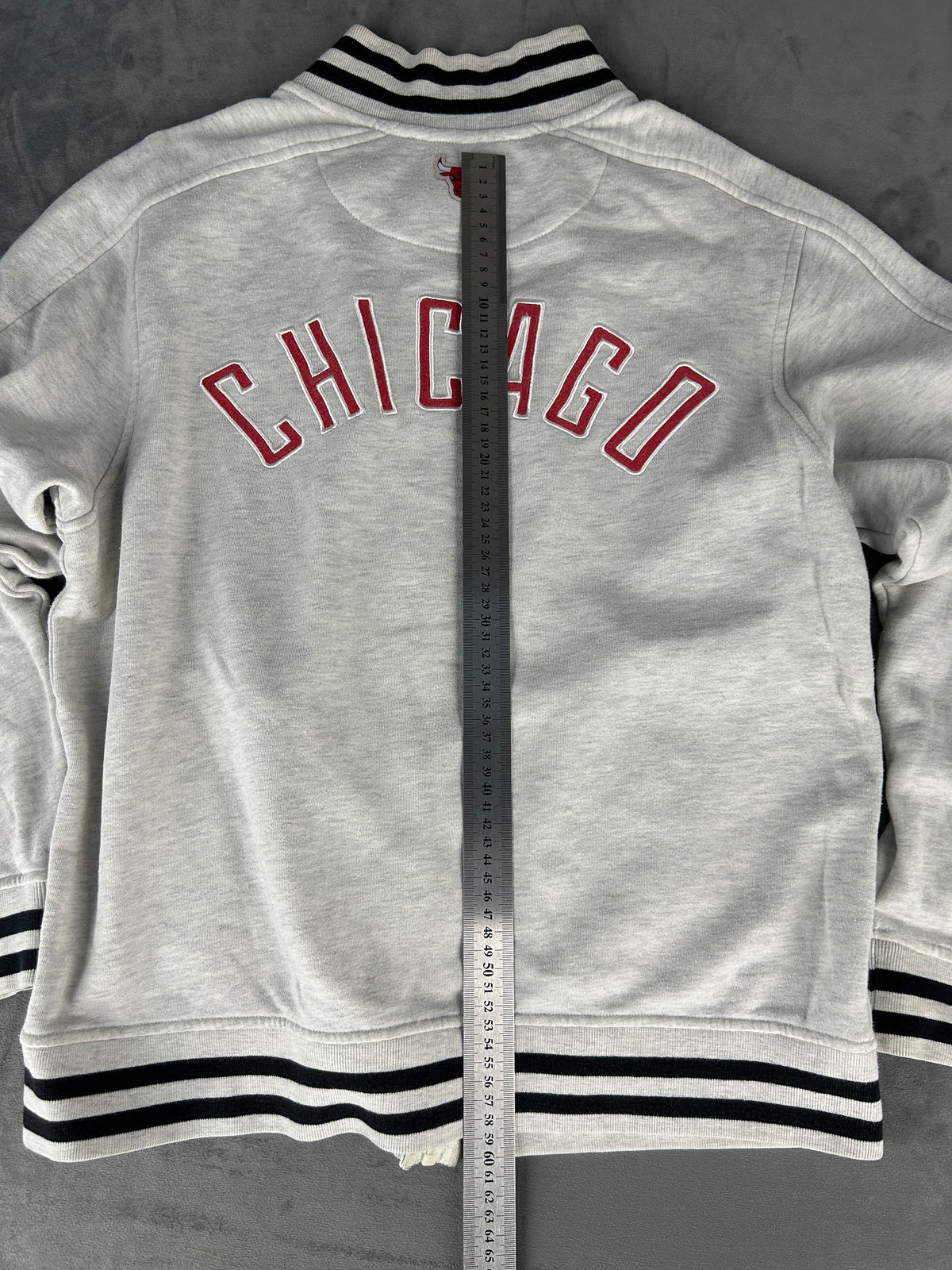 Felpa full-zip Fanatics Chicago Bulls grigia – Uomo Taglia M
